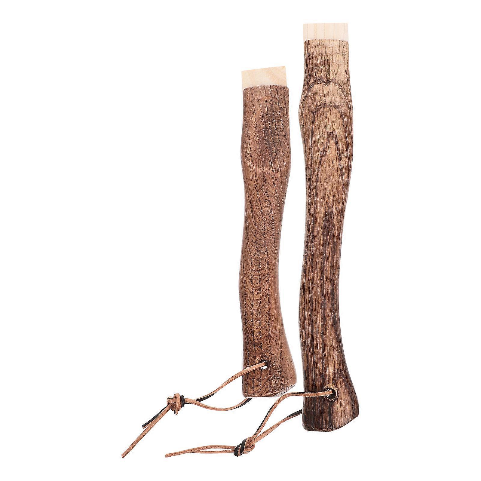 Short Curved Wooden Handle Replacement for Hammer and 2Pcs Solid Wood