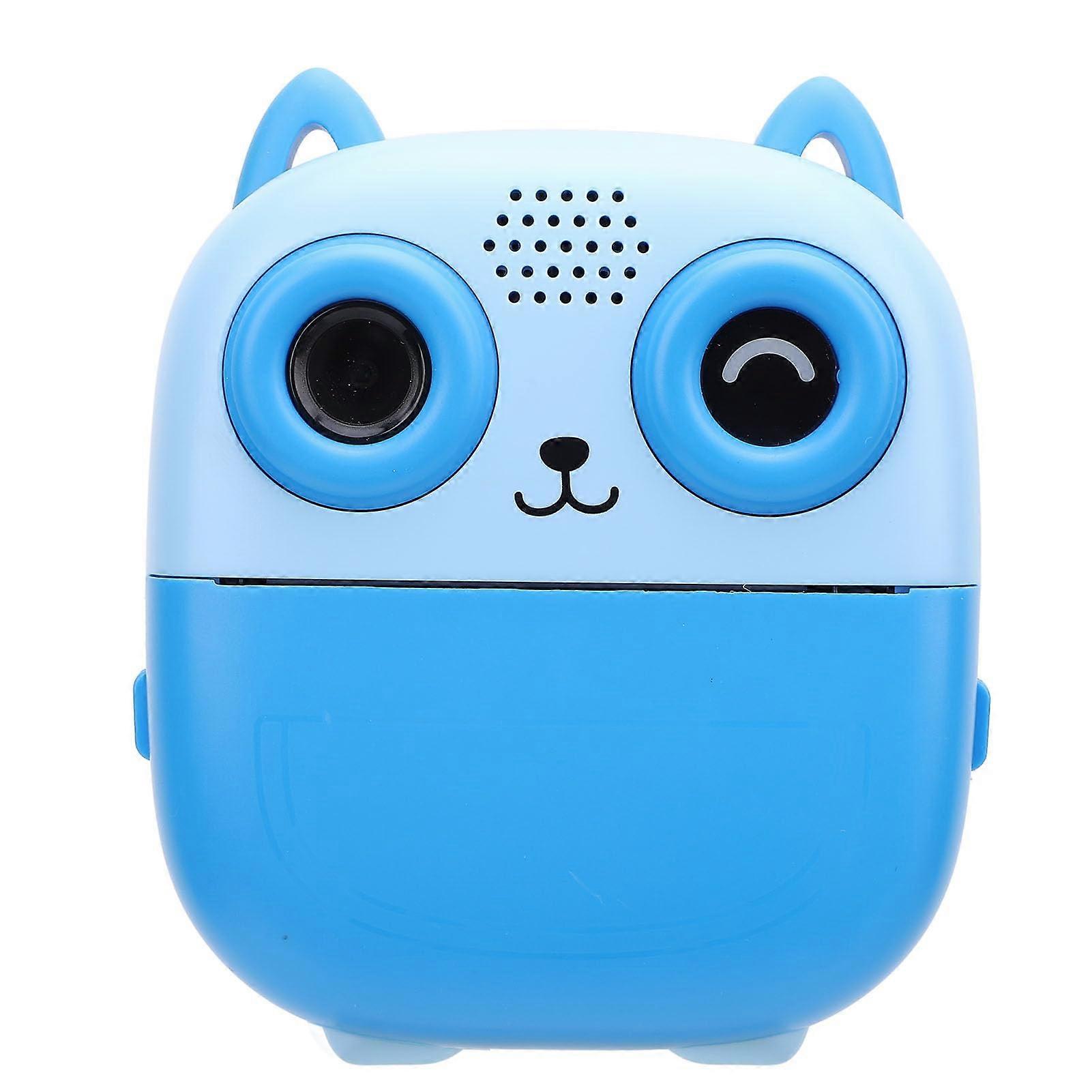 Instant Print Digital Camera 48MP 1080P with Ink Printing for Travel Photography Blue 2.4'