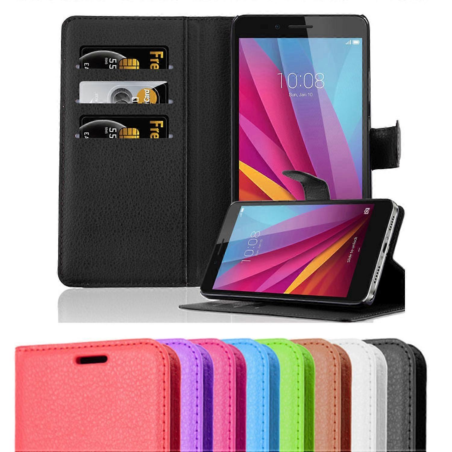 Huawei Enjoy 5 Case - Protective Case with Card Slots and Stand Function