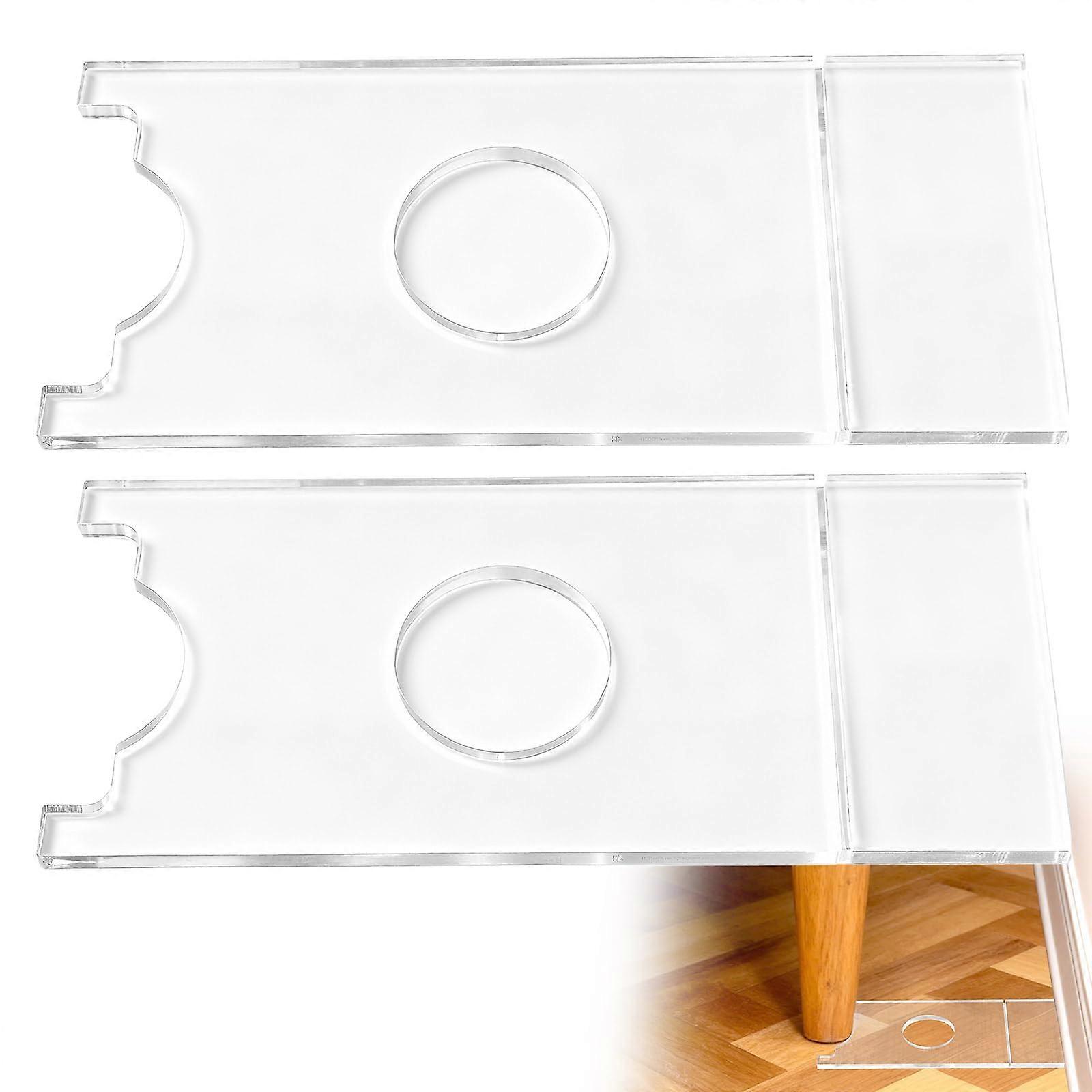Furniture Wall Protector Adjustable Clear Couch Stopper 2 Pack for Bed Gap Fill and Fire Safety