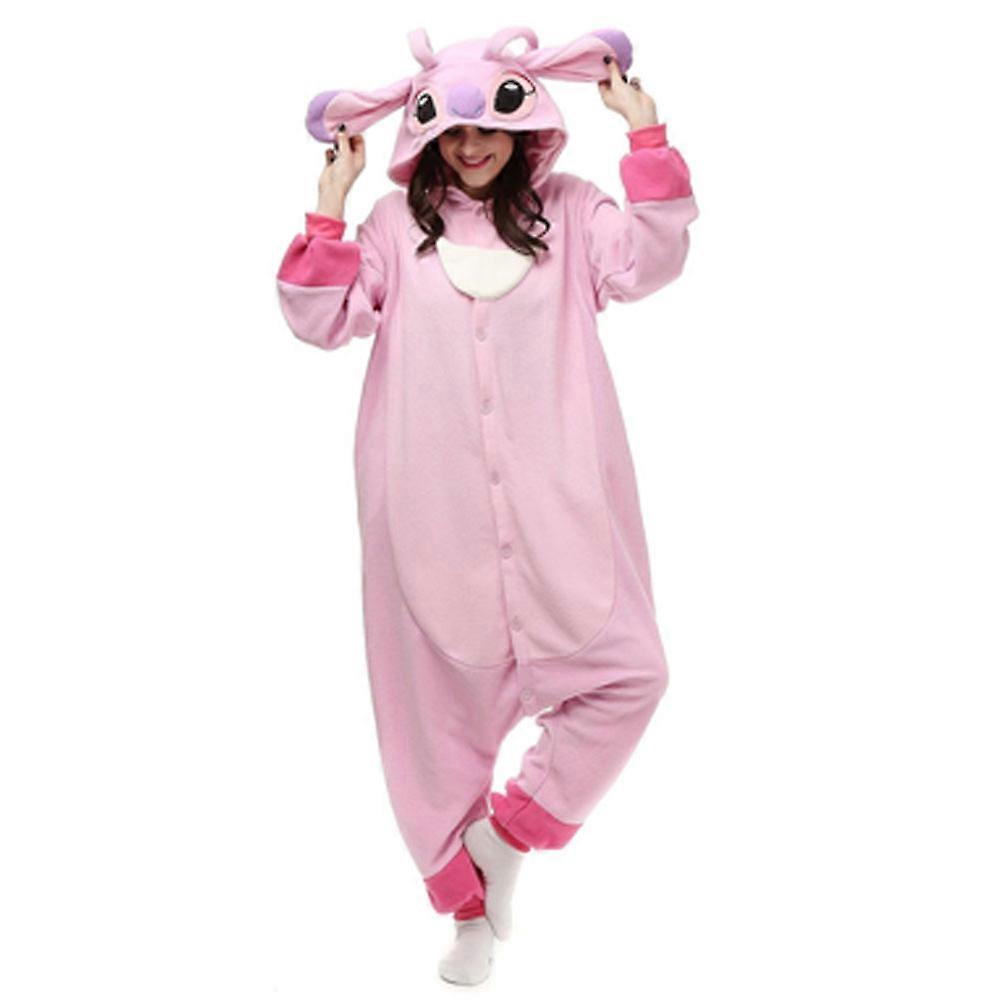 Adult Onesie Animal Pajamas Halloween Cosplay Costumes Party Wear Pink-14474