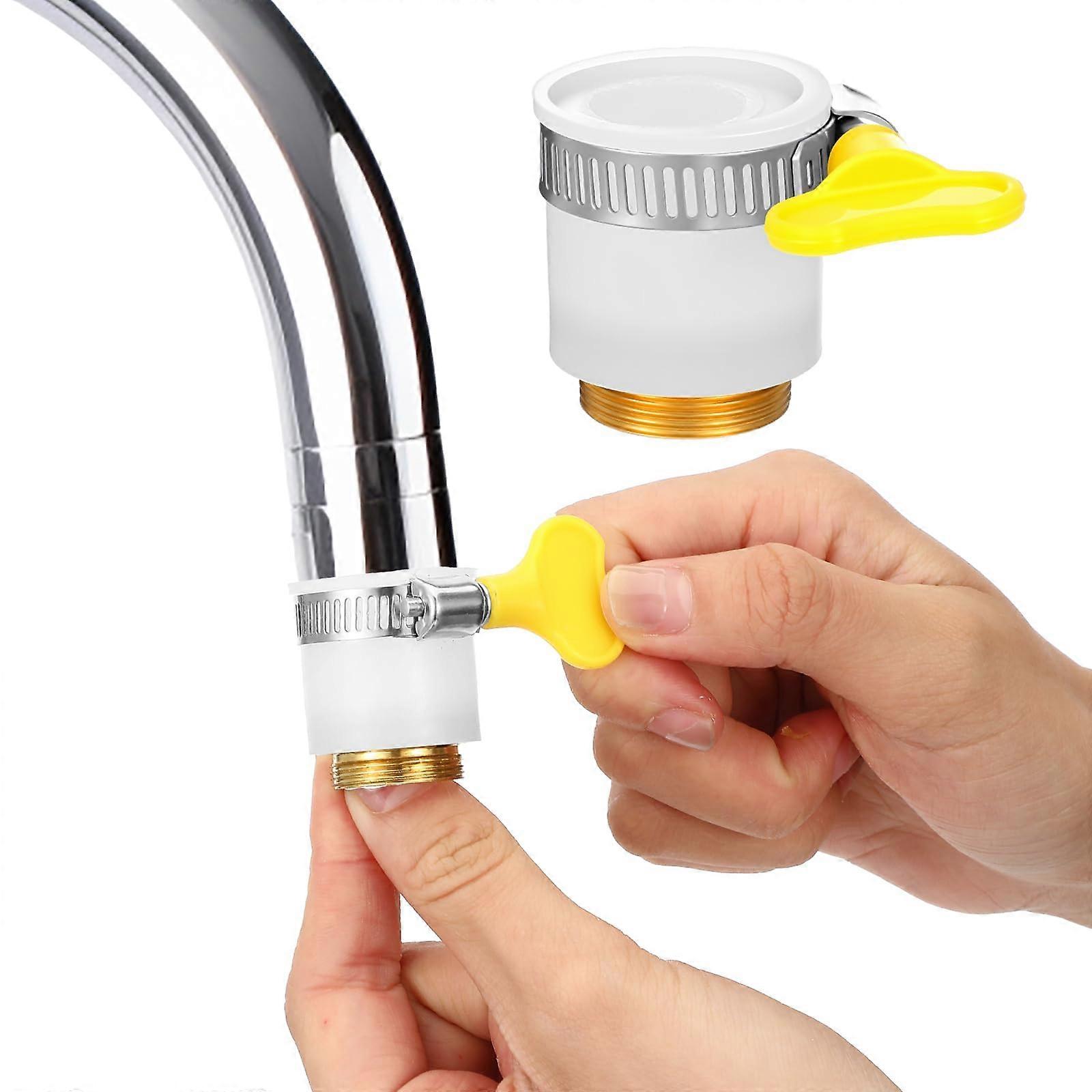 Universal Faucet Adapter for Water Filter, Kitchen Sink Hose Connector, LeakProof Quick Install