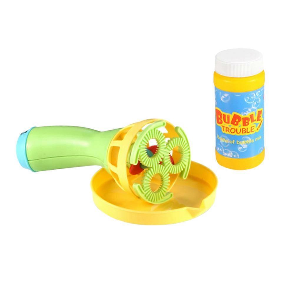 Bubble for Kids Electric Fan Bubble Maker Toy 3Pcs Random Color
