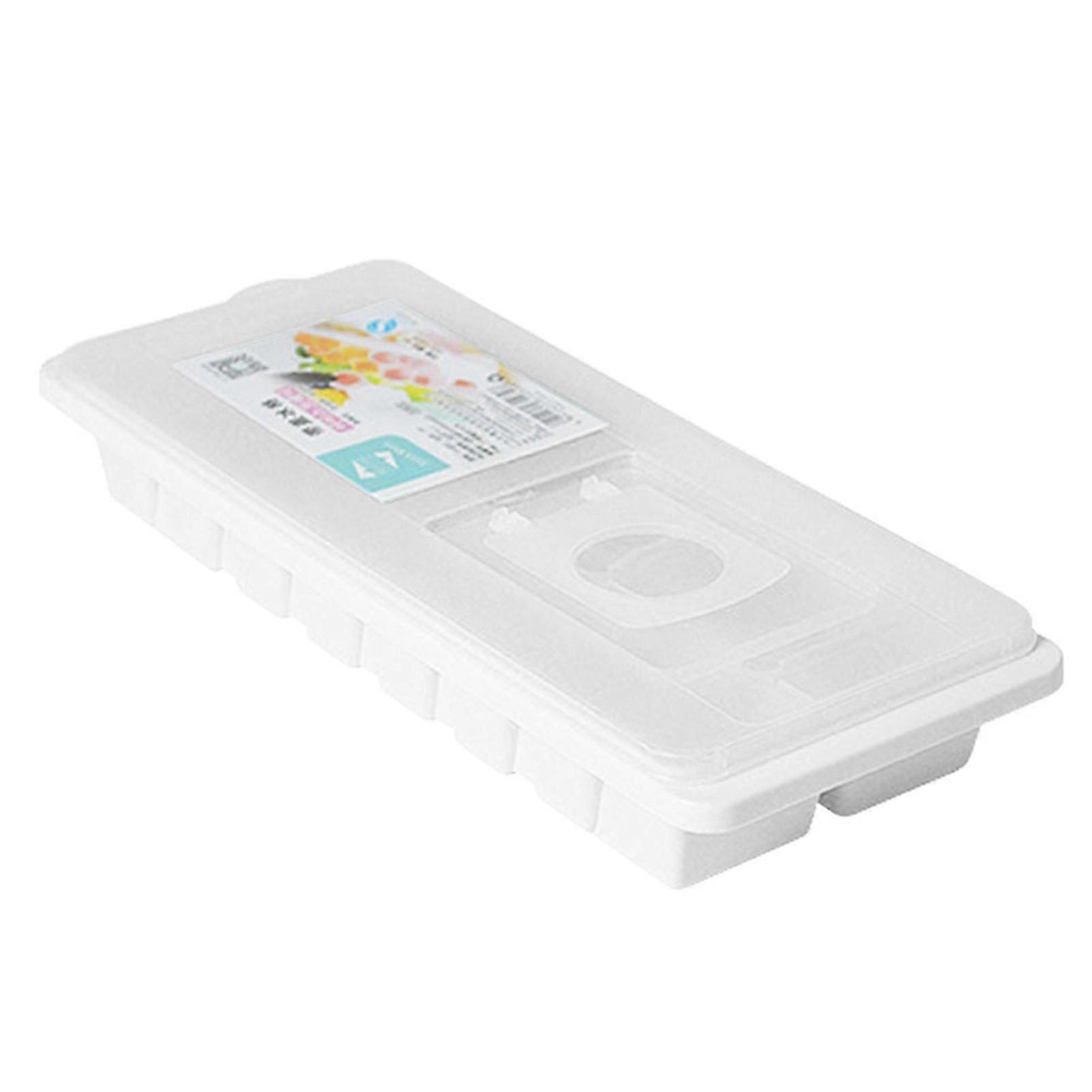 Ice Cube Tray Stackable Flexible Silicone Anti-overflow Large Capacity Ice Cube Tray For Home