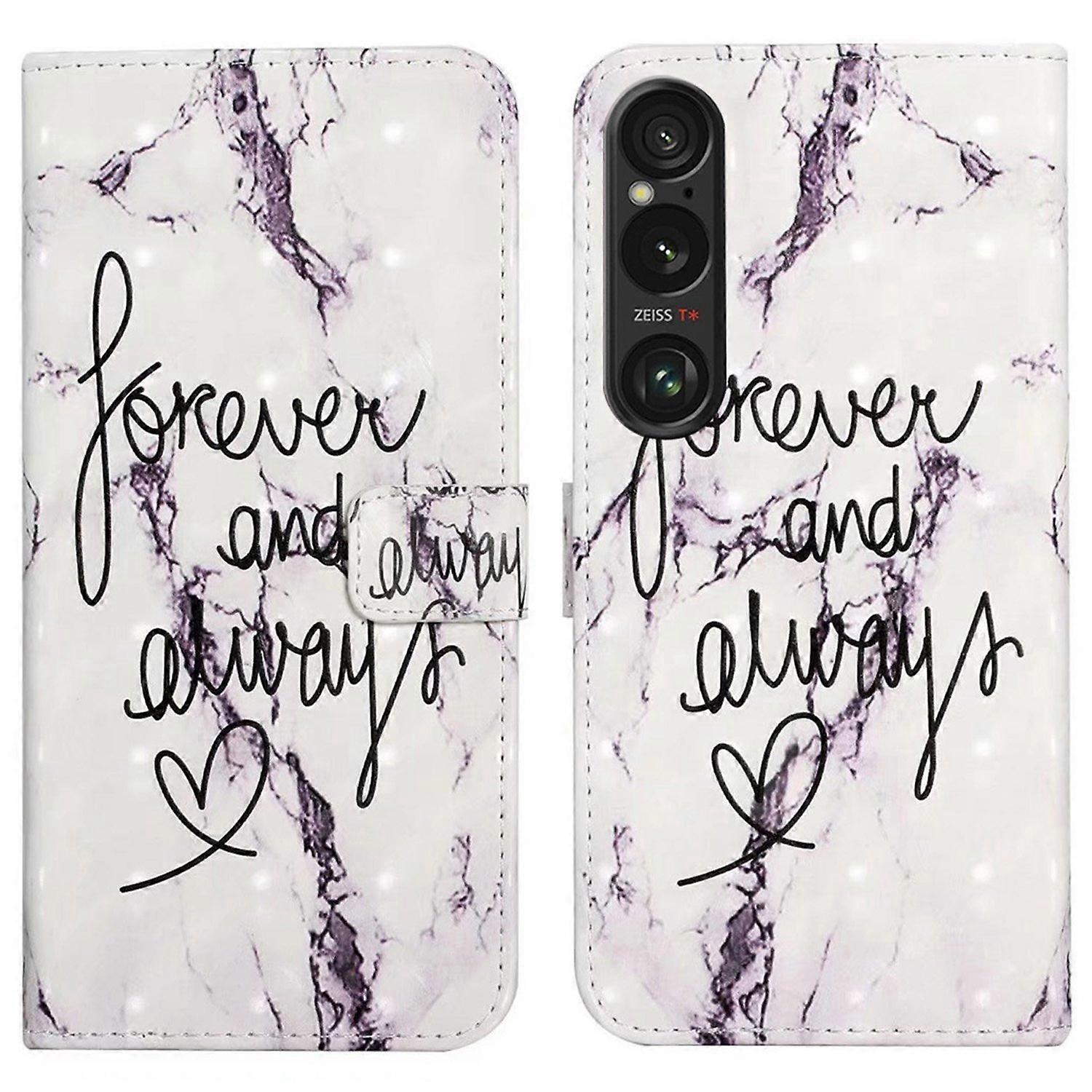 For Sony Xperia 1 VI Case 3D Creative Pattern PU Leather Stand Phone Cover