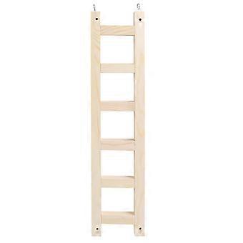 Khaki plastic vogelkooi met klimladder voor kleine papegaaien en andere vogels.