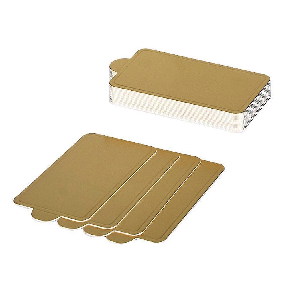 Golden Cake Display Base for Cake Serving 100Pcs Paper Mousse Mats