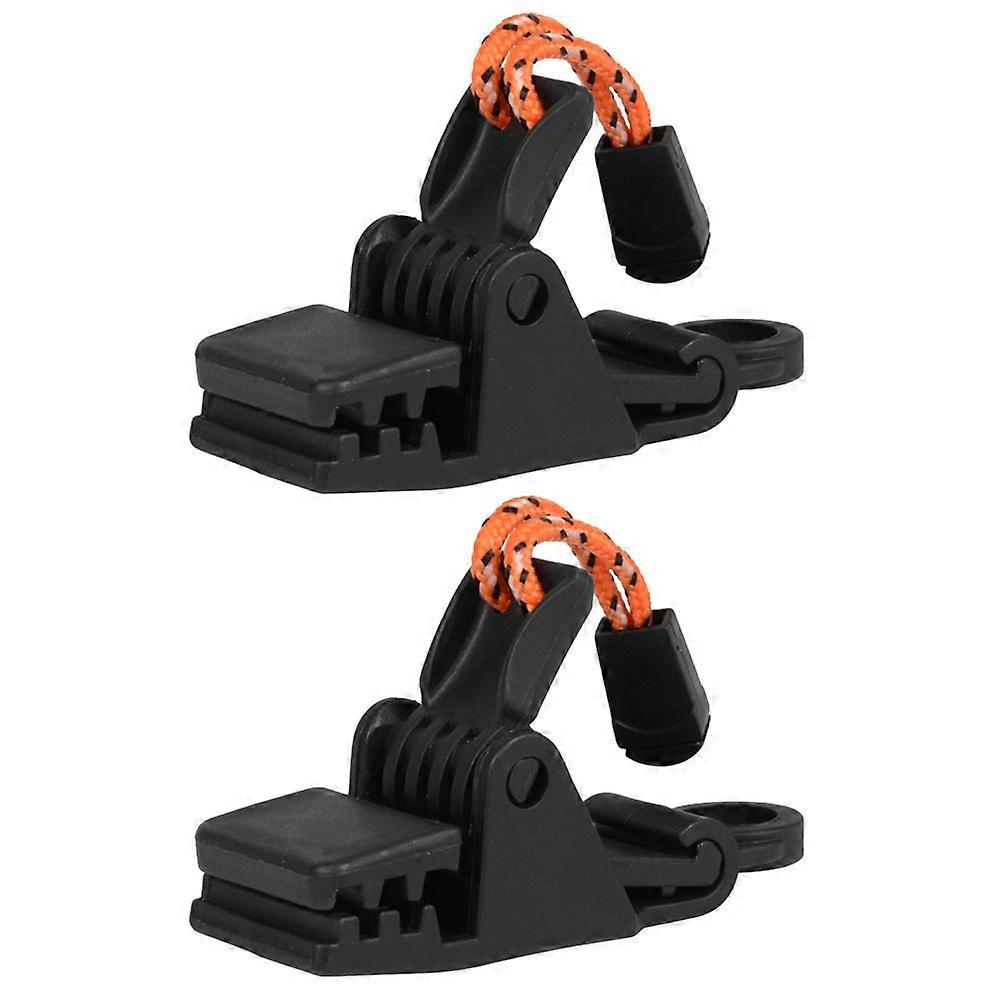 Convenient Tent Clips Acrylic Windproof Fasteners for Outdoor 2Pcs Set