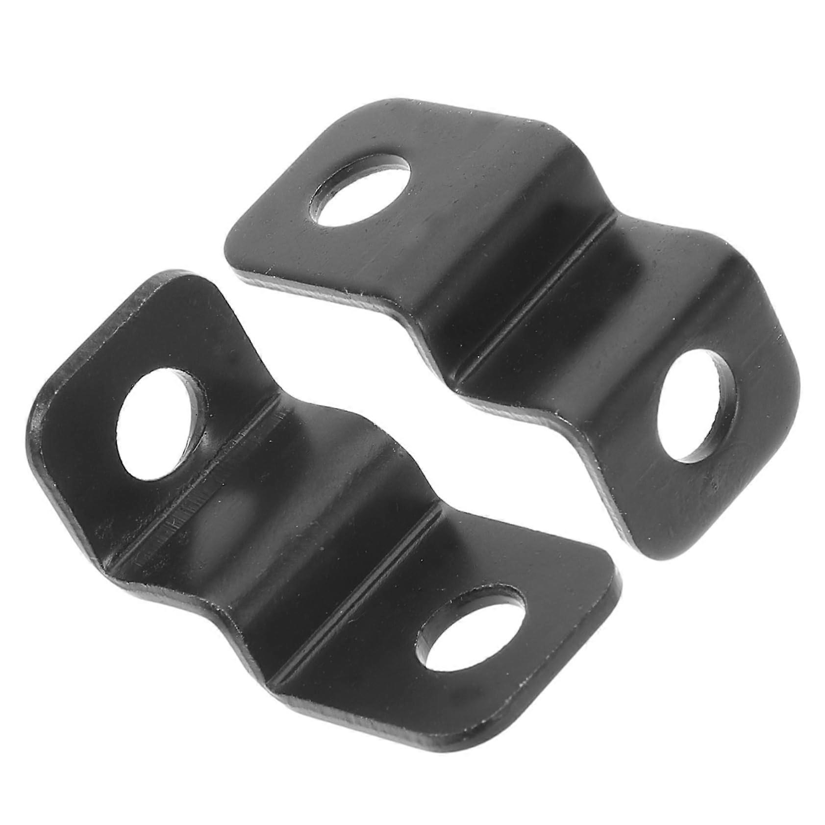 Motorcycle Turn Signal Bracket Pair, Durable Iron Handlebar Mount for Enhanced Visibility