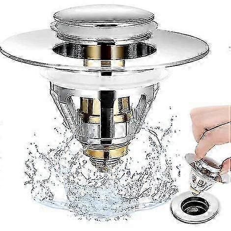 2025 Universal Bathroom Sink Plug, Bounce Drain Plug, Bathtub, Sink Drain Plug