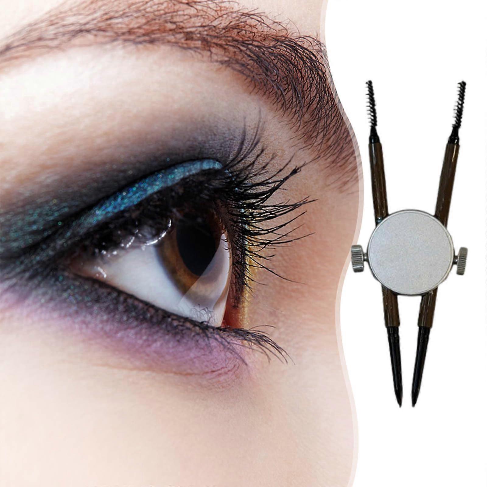 Eyebrow Ruler Stainless Steel Brow Mapping Tool for Microblading and Precision Makeup (Silver)