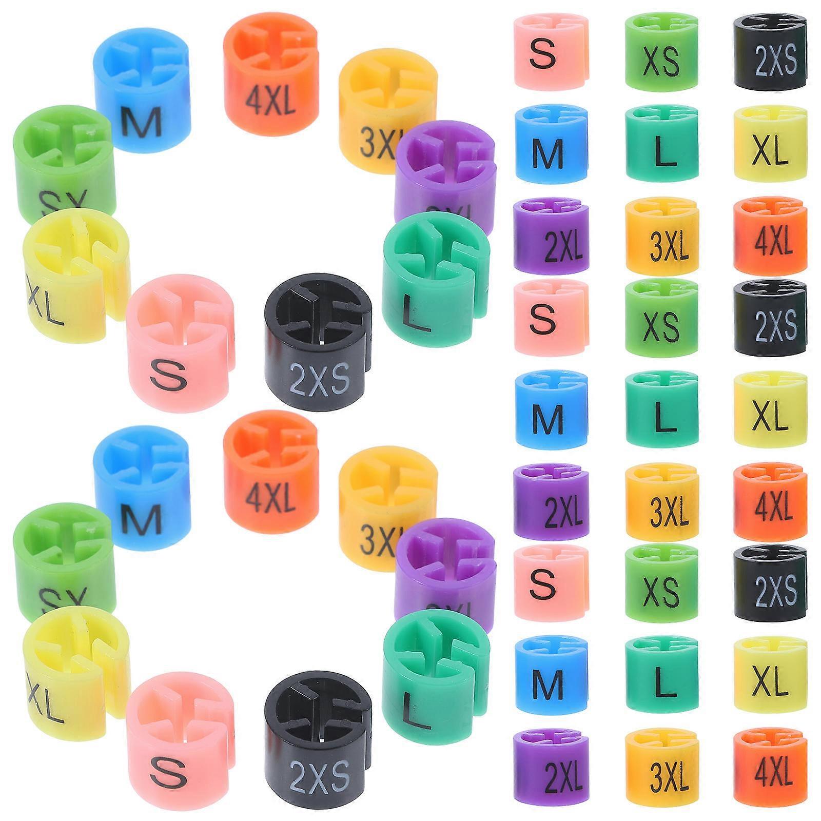 Plastic Clothes Hanger Size Markers for Garment Organization 270Pcs