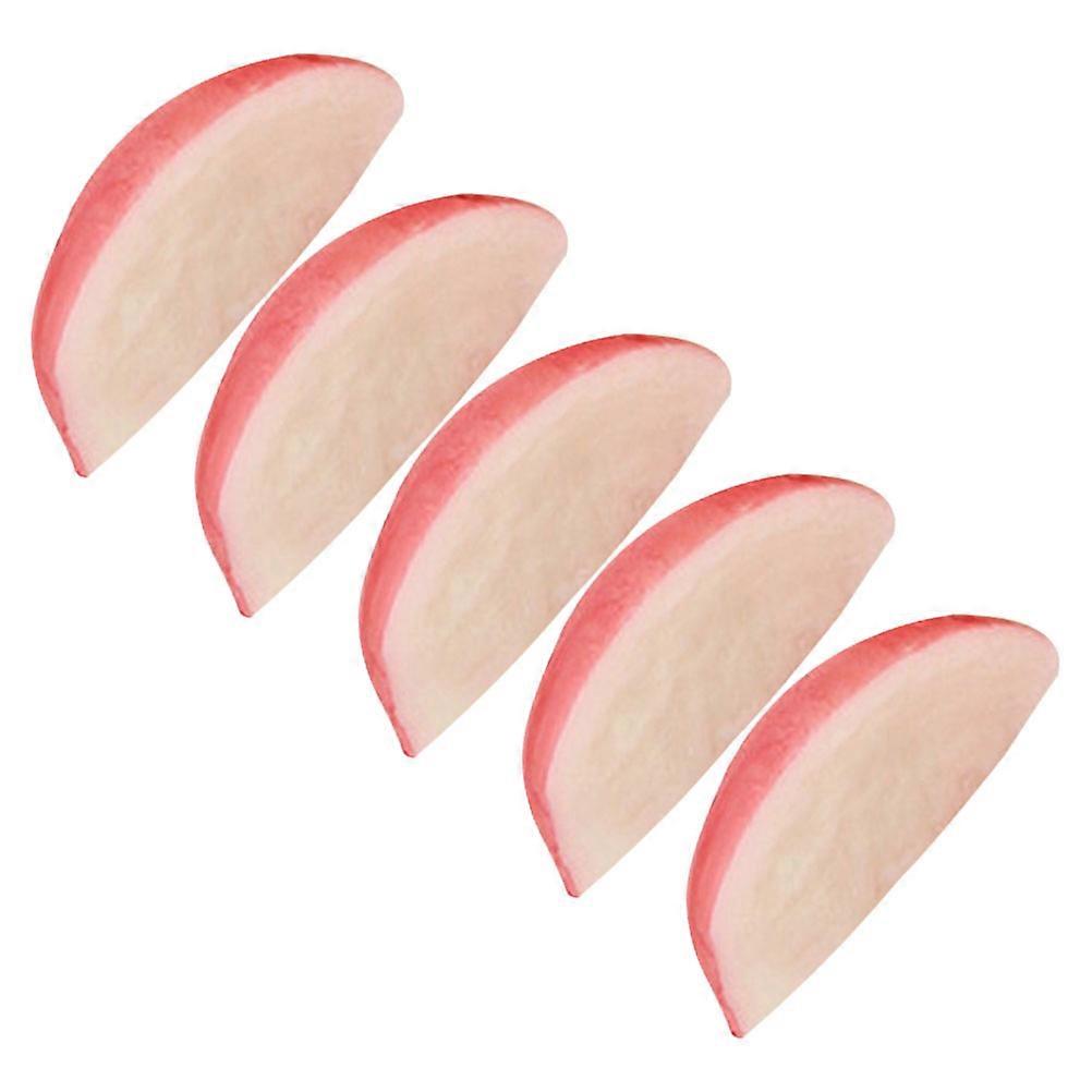 Artificial Radish 15Pcs Simulation Fake Vegetable Slices for Decoration