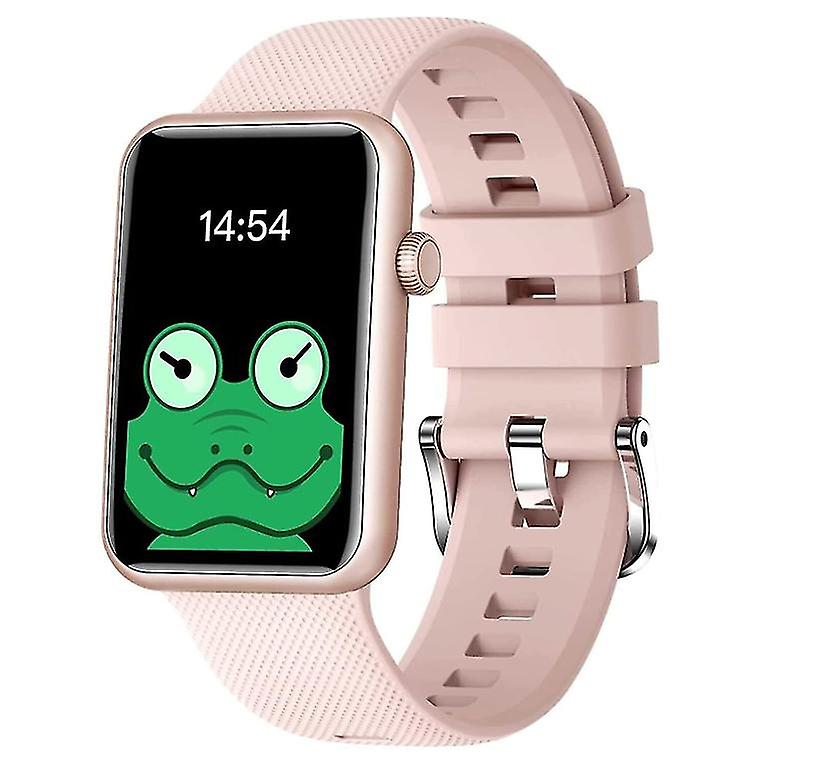 Bluetooth Talking Full Touch Screen Smart Watch mit Schlaf-Tracker, wasserdichte Fitness für Apple Android (rosa)