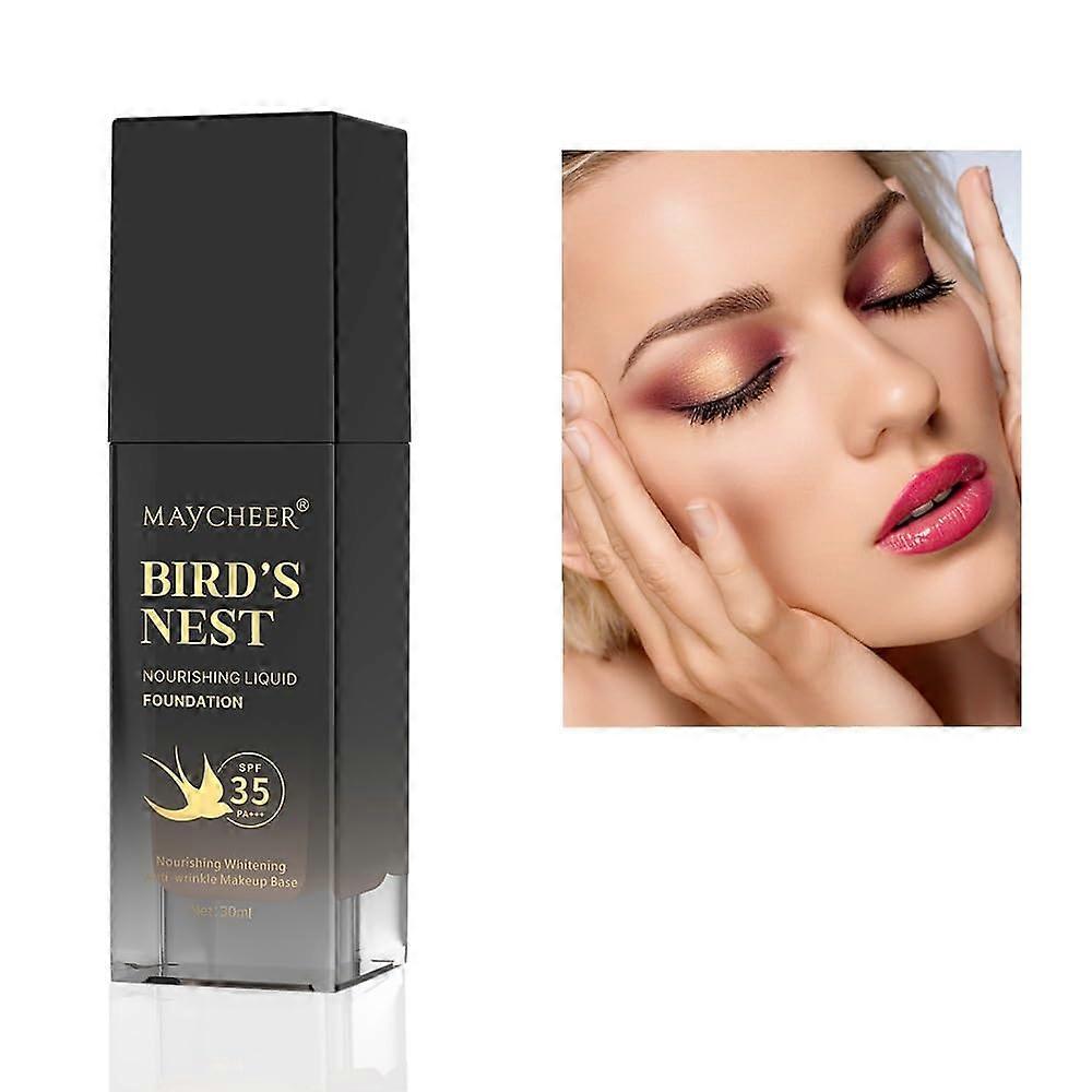 Waterproof Foundation Makeup and Liquid Concealer 03# Dark Complexion Moisturizing Full Coverage