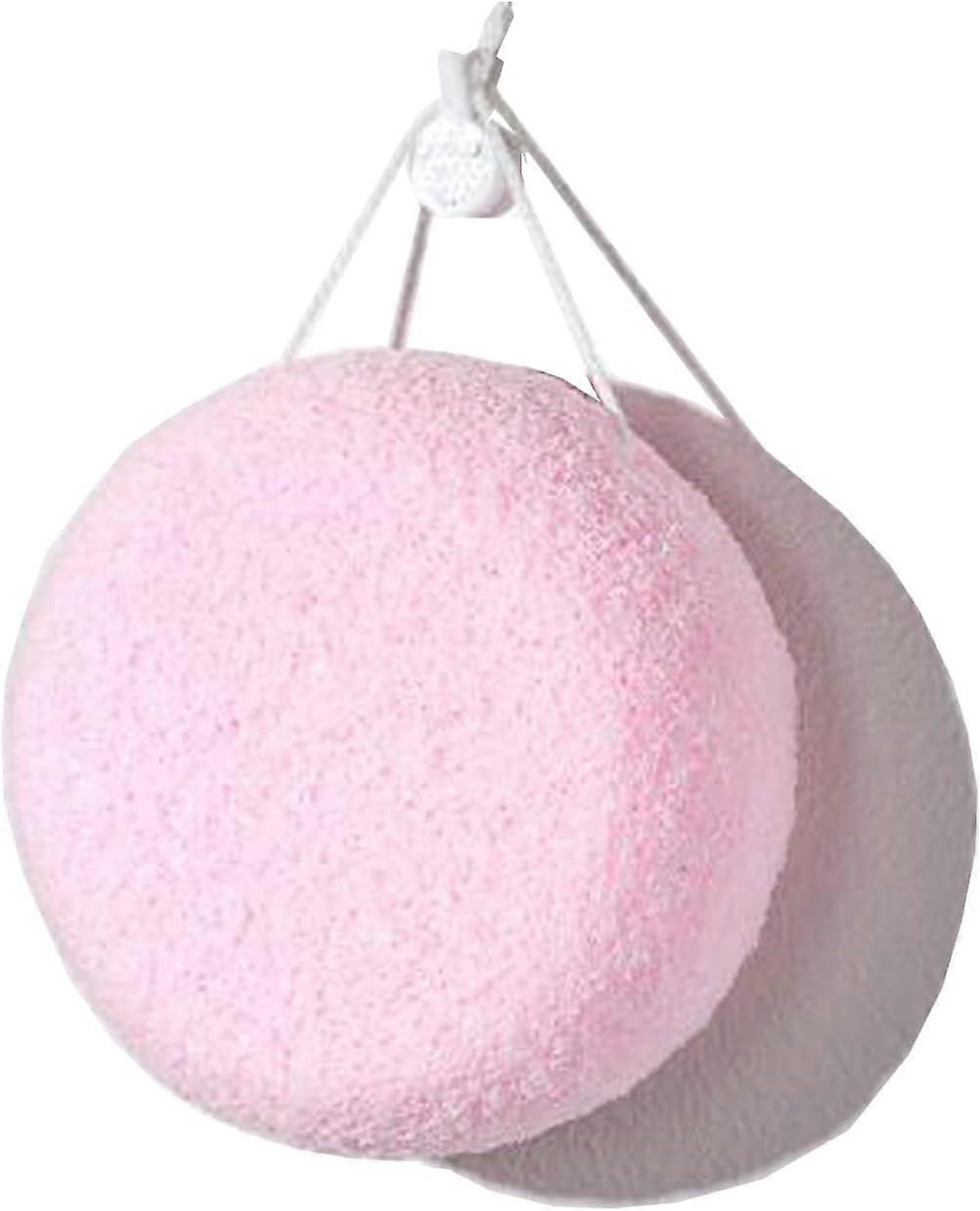 Soft Pink Bath Sponge Large Body Scrubber for Shower Gentle Exfoliating Quick Dry