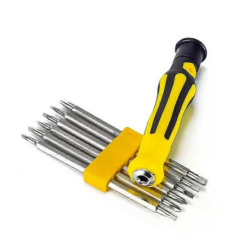 7Pcs Special-shaped Magnetic Screwdriver Security Tamper Proof Drill Bit Pentagonal Torx Screwdriver Bits Flat Head Hand Tools