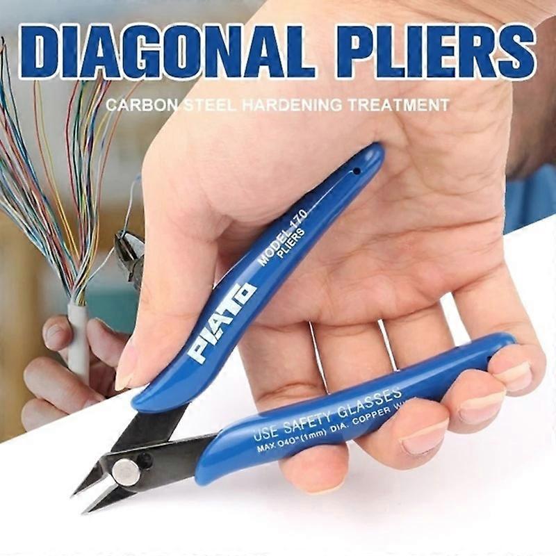 Multi-Function Pliers, Diagonal Cutting Pliers With Wire Stripper, 50 Steel Construction, Spring Loaded Design