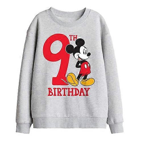 Disney Childrens/Kids Mickey Mouse 9th Birthday Sweatshirt