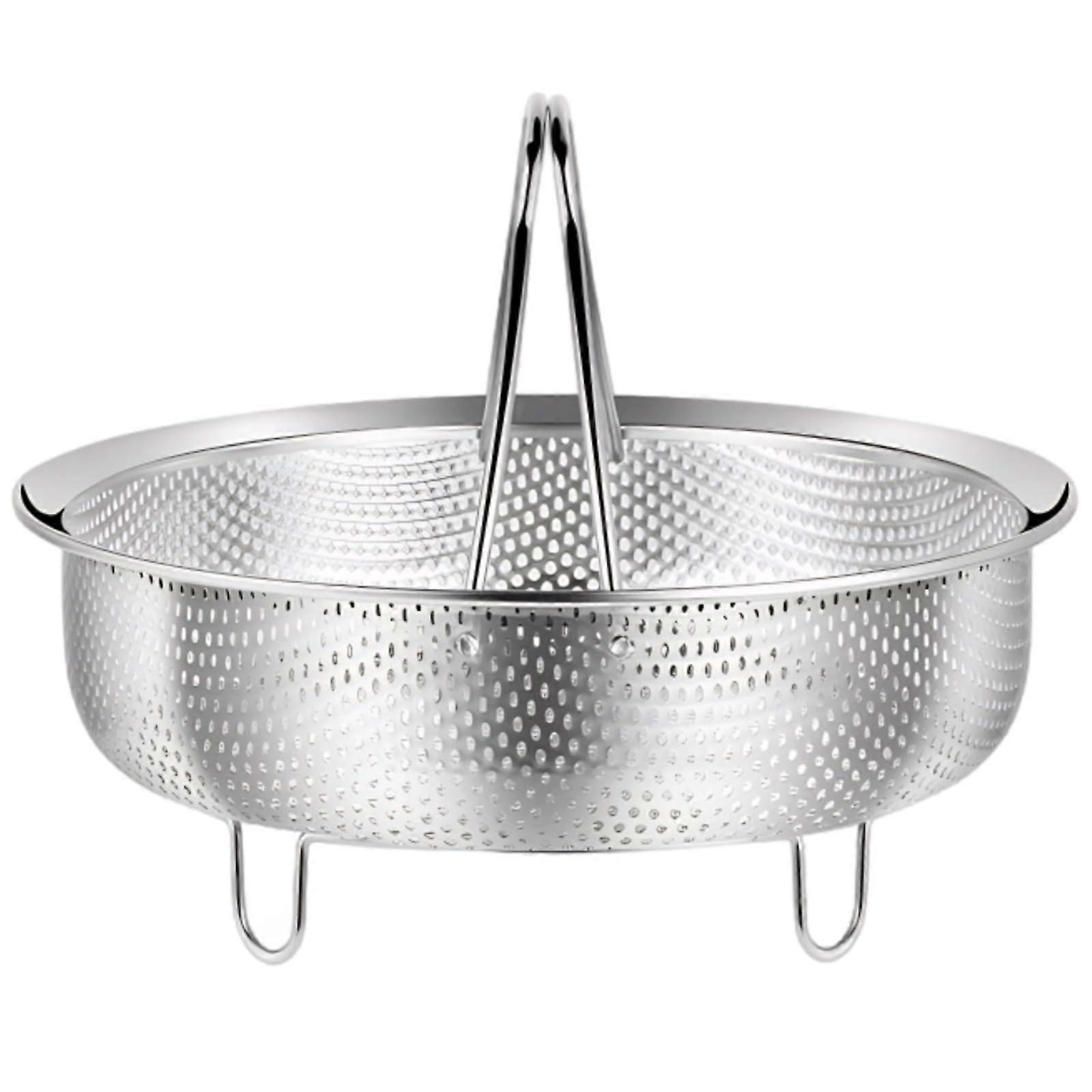Stainless Steel Vegetable Steamer Basket 8 with Handle for Fast Even Steaming