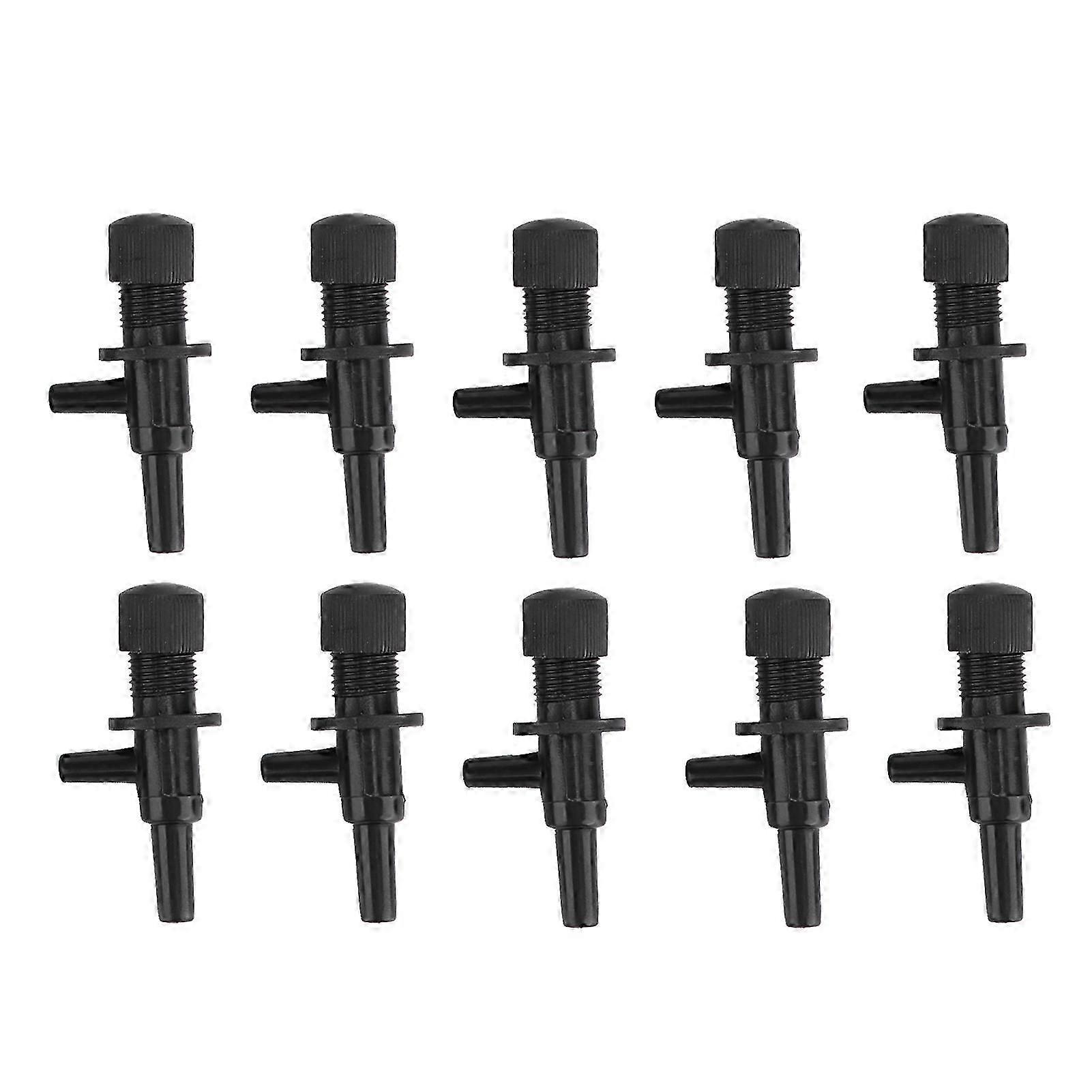 10 Pack Aquarium Control Valves Plastic Fish Tank Air Line Control Regulator