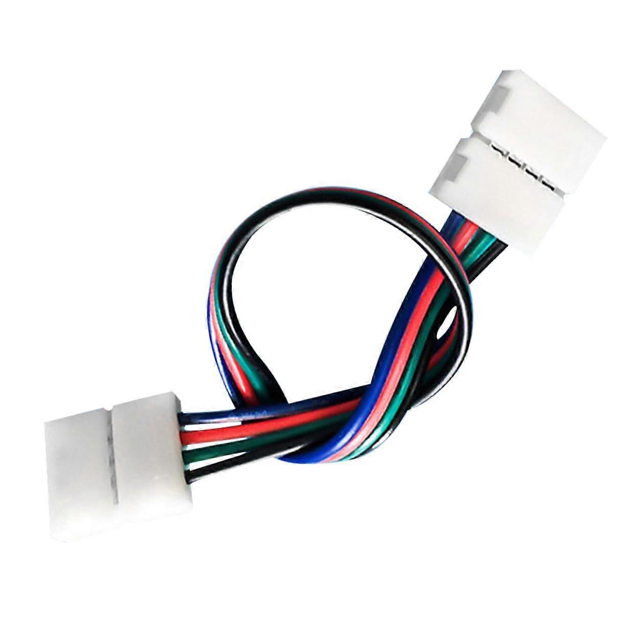 LED Strip Connector Quick Clip DualHead Cable for 5050 RGB LED Light Bars