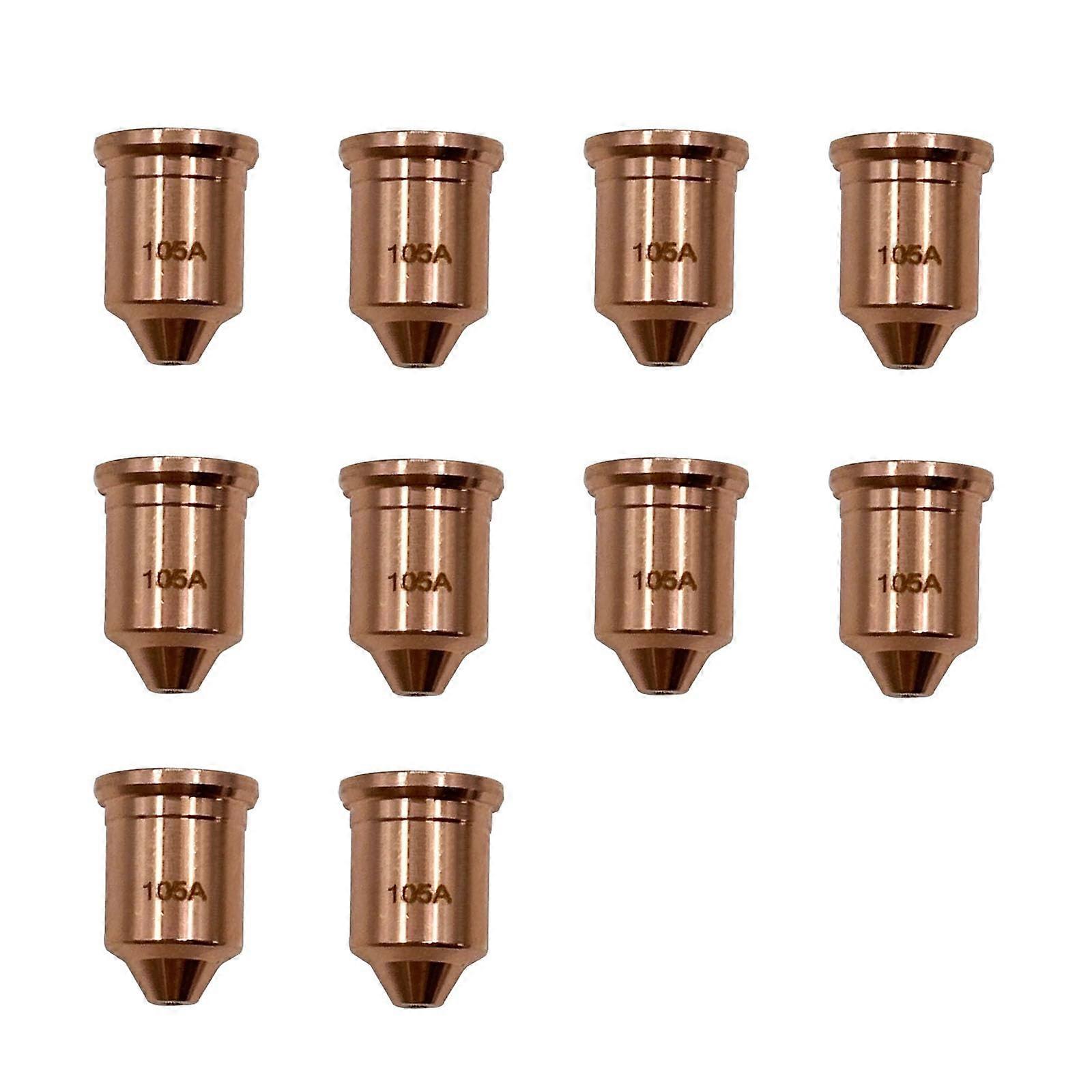 Plasma Cutting Torch Nozzle Tips 220990 105A Copper for PMX 105 Consumables, 10 Pack