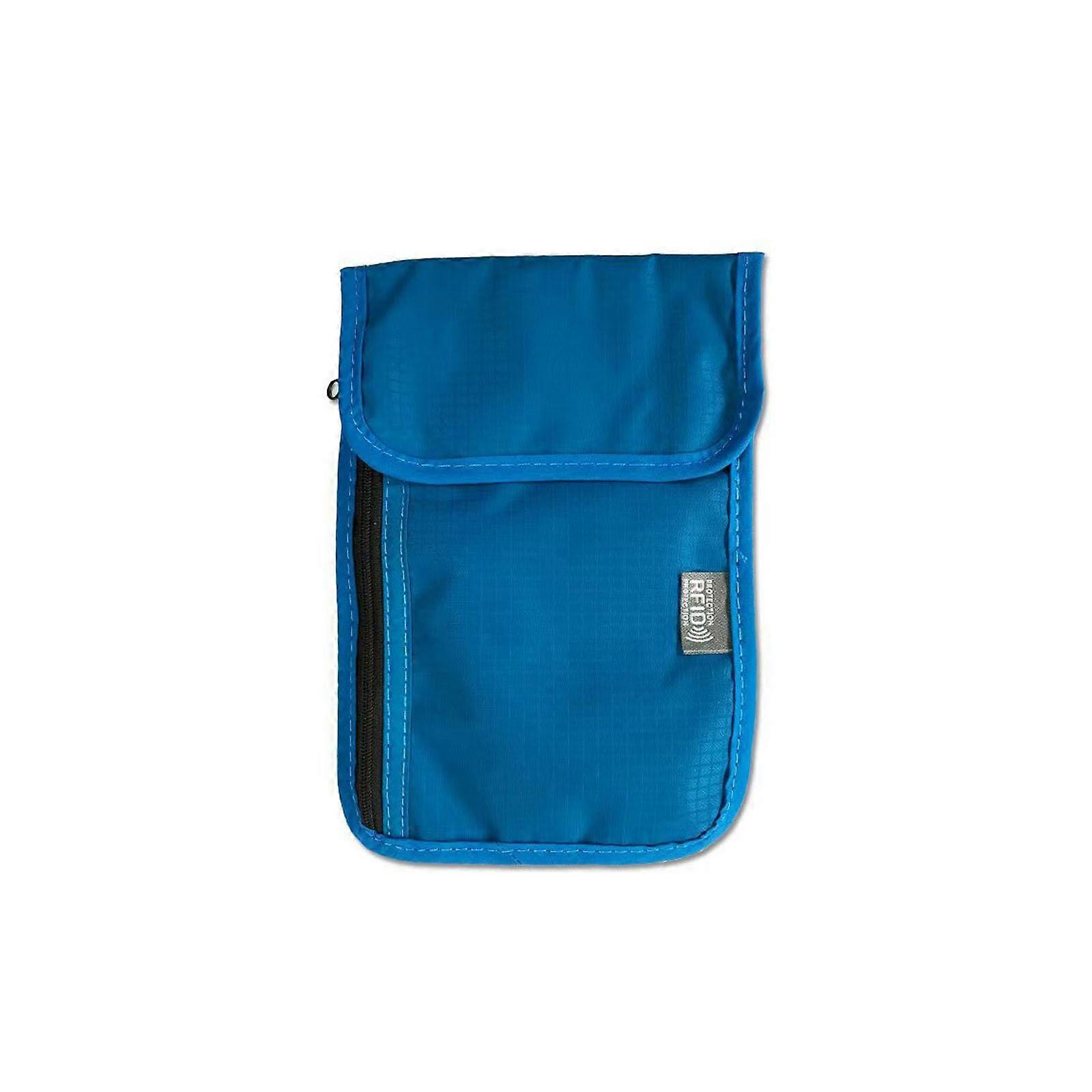 Travel Neck Wallet RFID Blocking Waterproof Passport Holder with Adjustable SlashResistant Strap