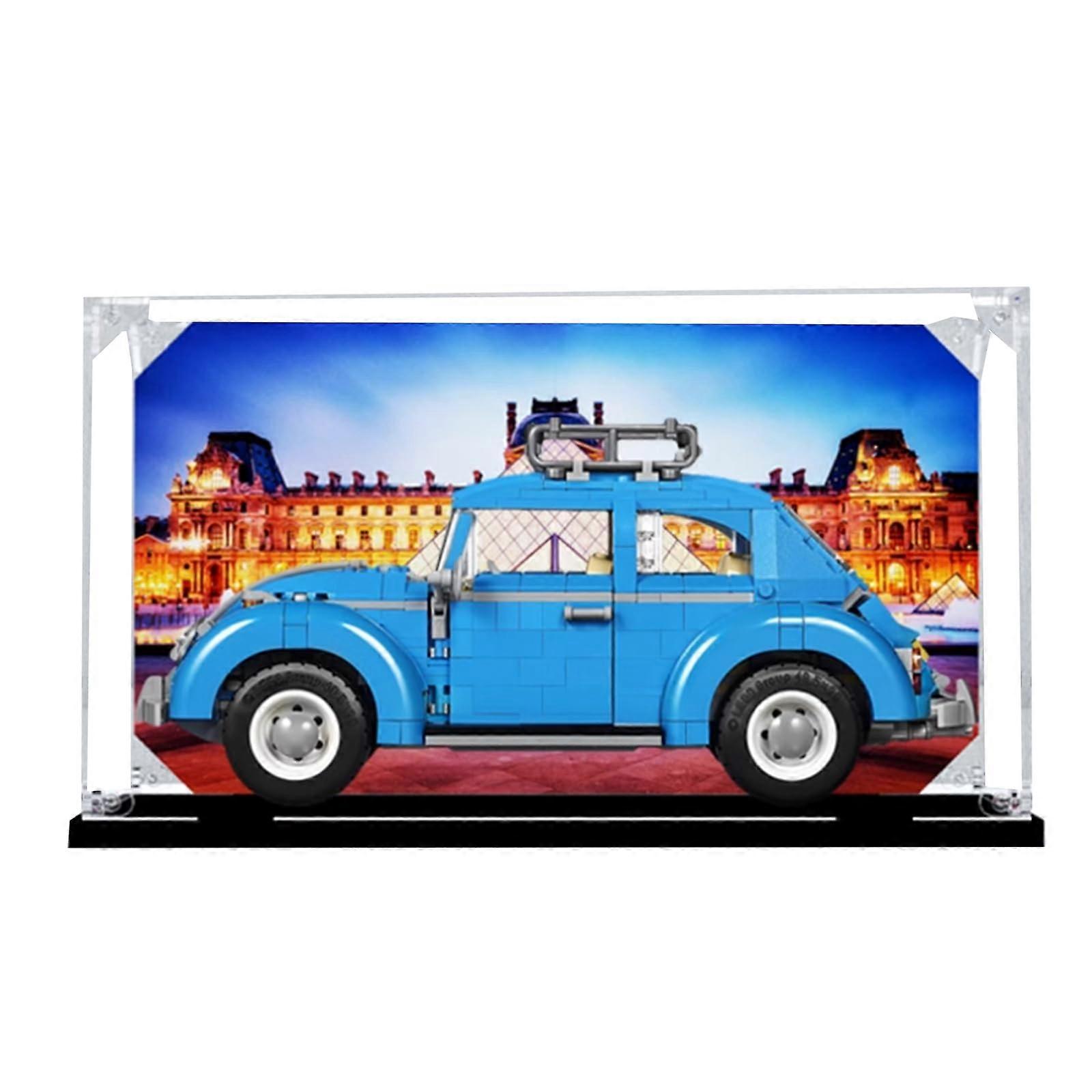 Beetle Display Case Clear Acrylic Dustproof Protective Box for  10252 Car Model Showcase