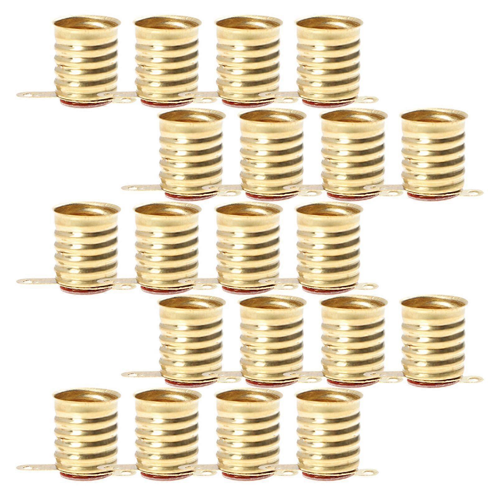 50pcs Lamp Base E10 Lamp Socket Mini Led Bulb Socket For Electrical Test Diy