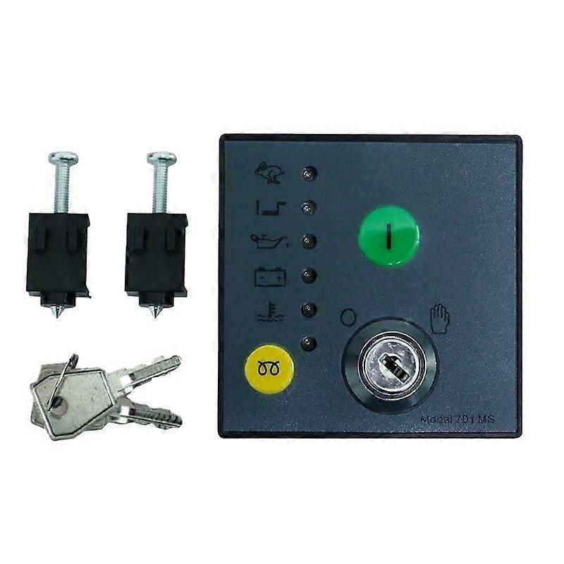 701AS Generator Auto Start Controller Panel for Diesel Generator, Wide Voltage Range 8–35V