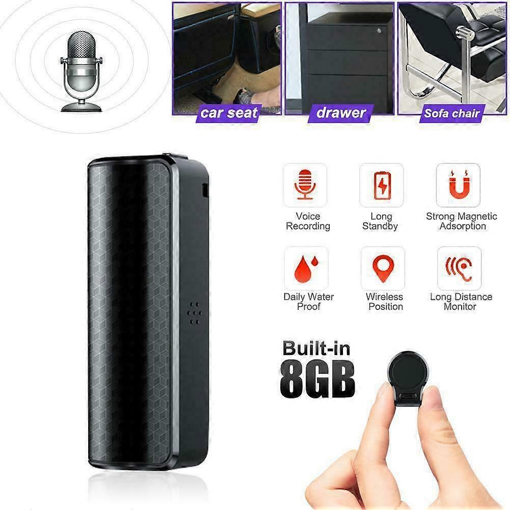 Hidden Mini Magnetic Voice Recorder，8GB