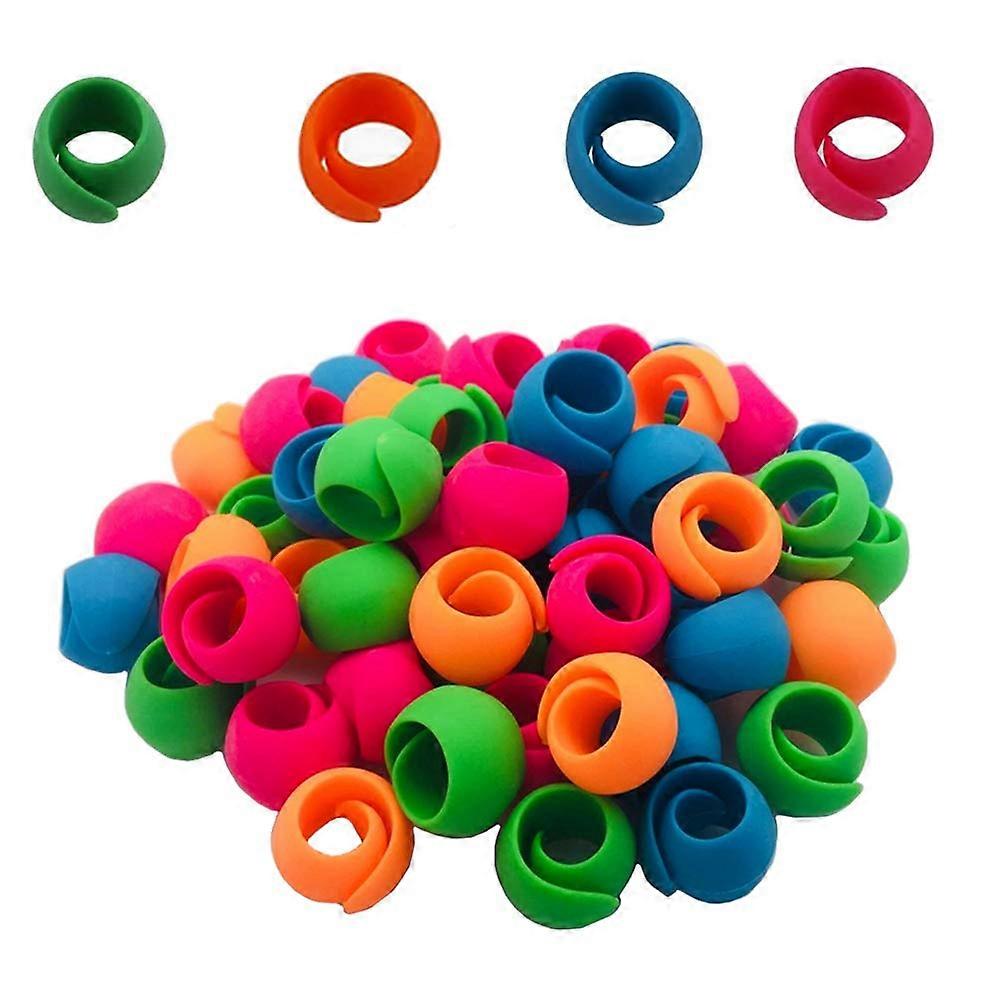 70Pcs Sewing Thread Spool Savers Silicone Huggers Prevent Unwinding Fits Multiple Spool Sizes