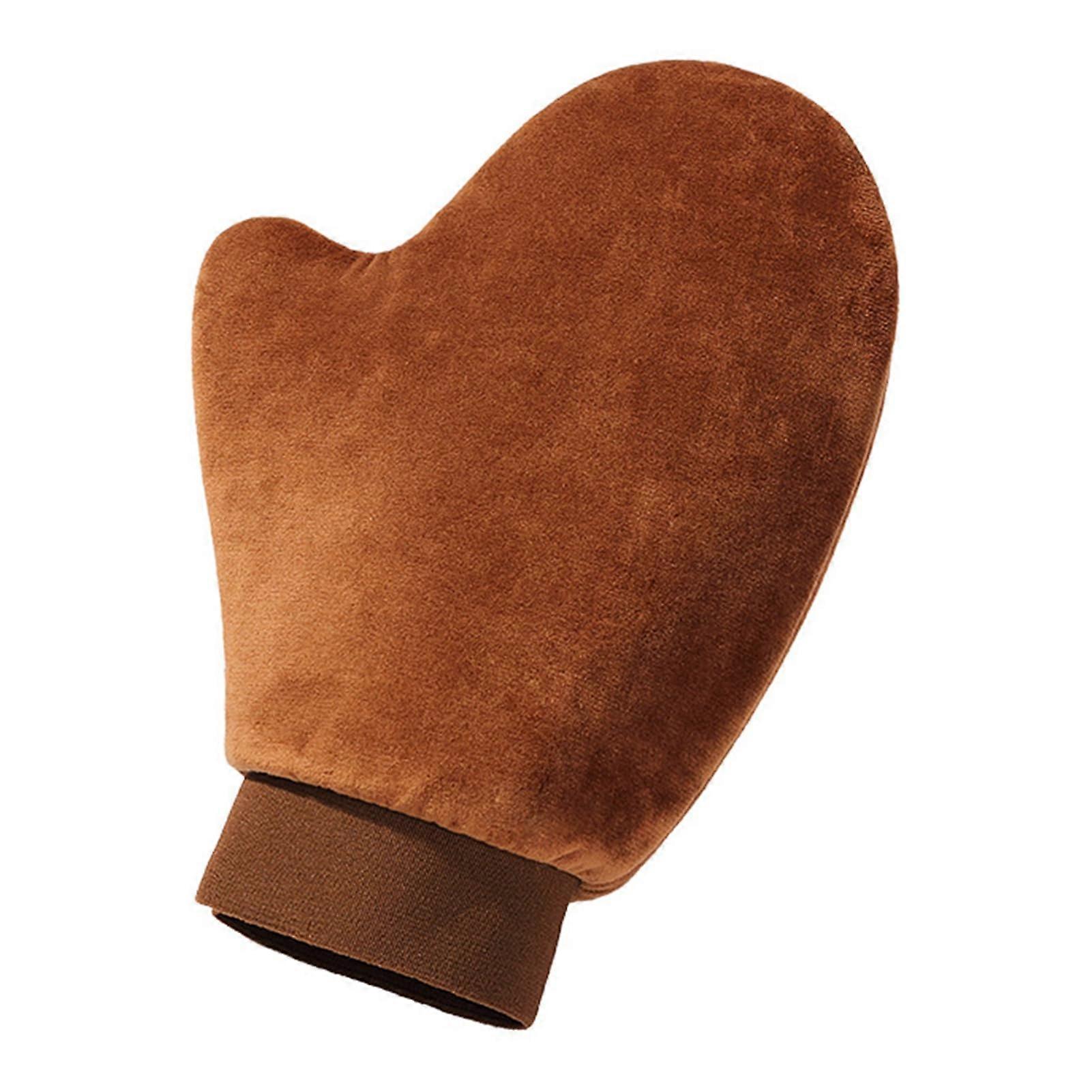 Self Tanning Mitt Double Sided Waterproof Soft Flocking Reusable Lotion Applicator Glove