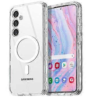 MagSafe Compatible Clear Shockproof Case for Samsung Galaxy S25 with 3Layer Slim Protection