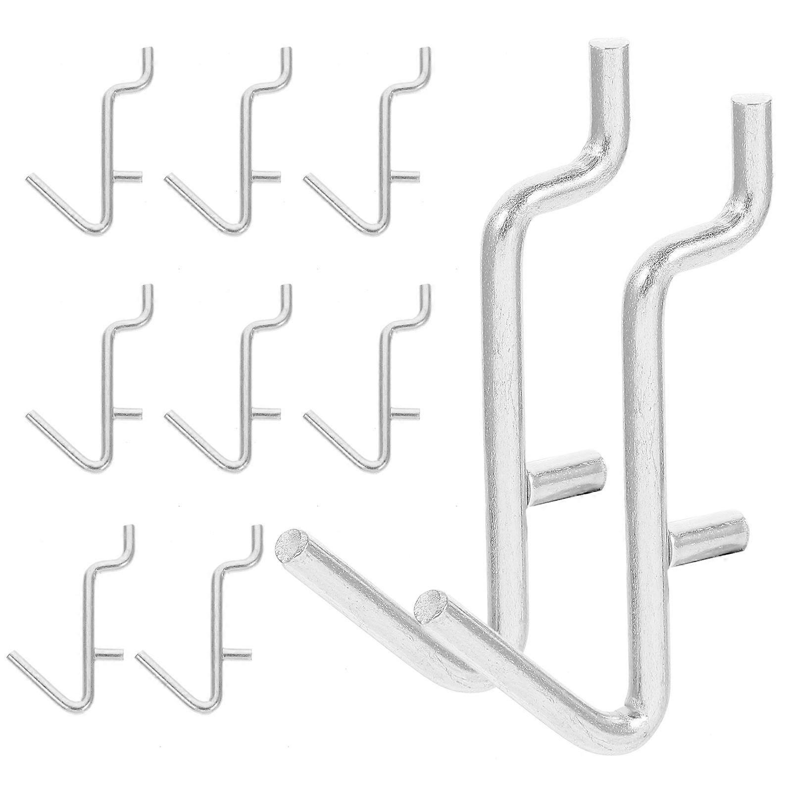 20pcs Metal Pegboard Hooks Pegboard Key Tools Hangers Small Tools Utility Display Hooks