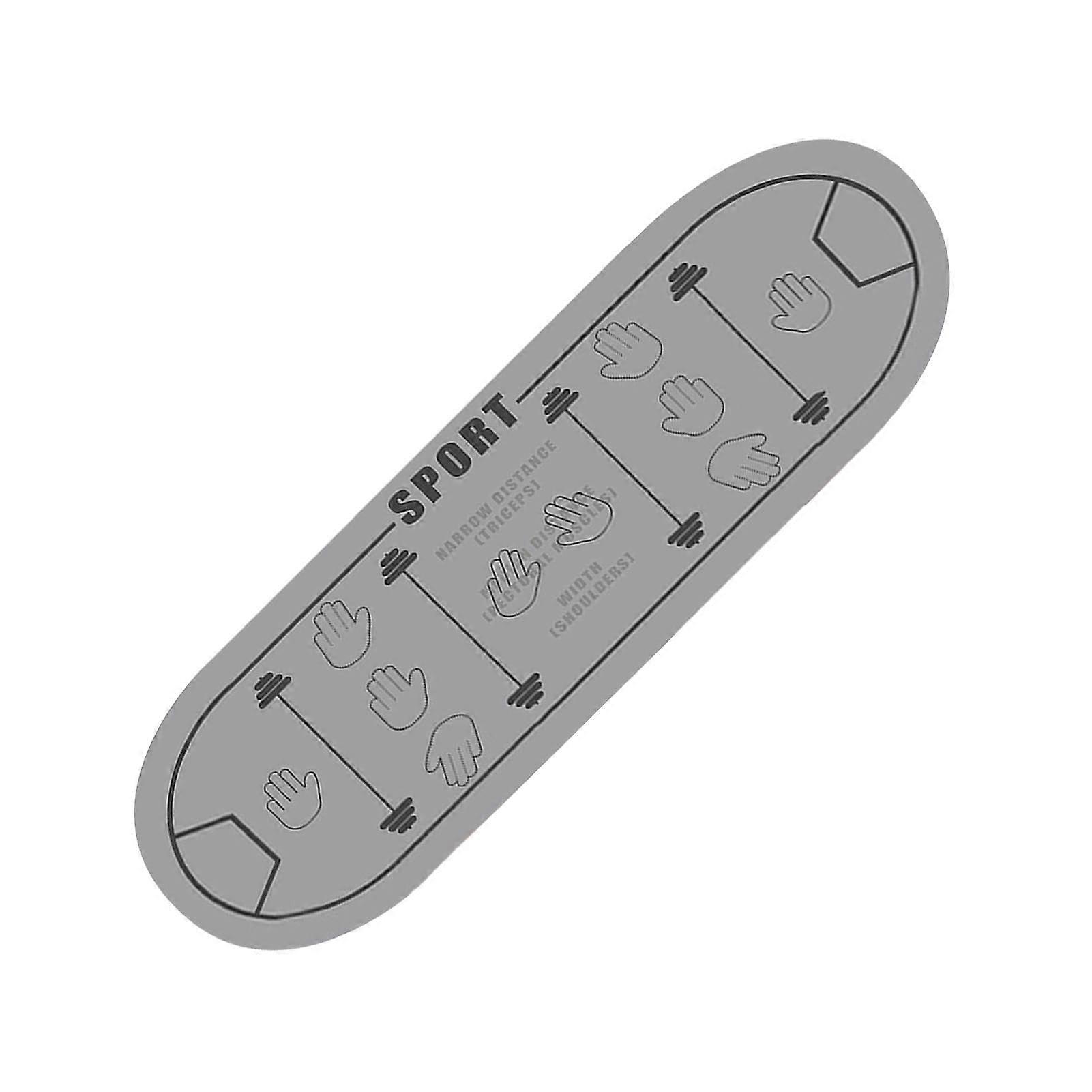 Exercise Mat with Alignment Marks, NonSlip Workout Mat for Home Training, 15.3x39.7 Inch