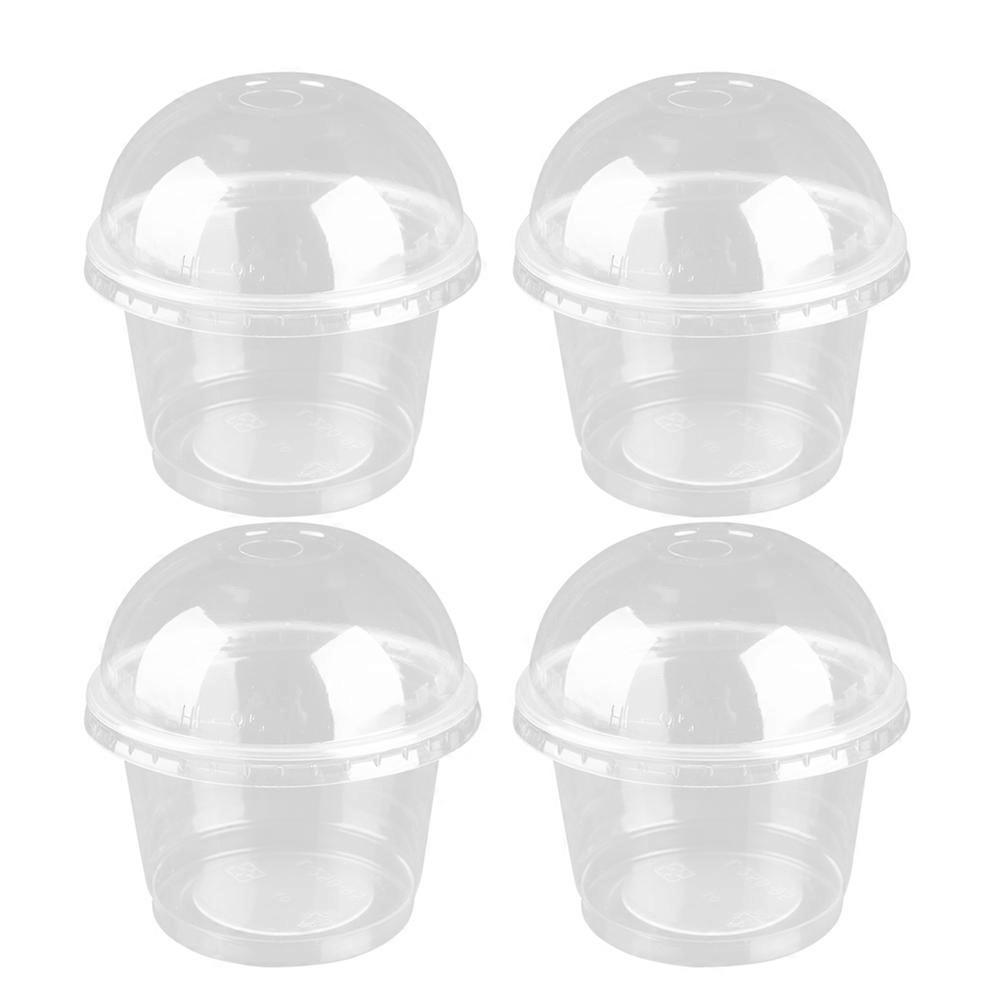 Transparent Salad Cups for Kitchen Use 100Pcs Dessert