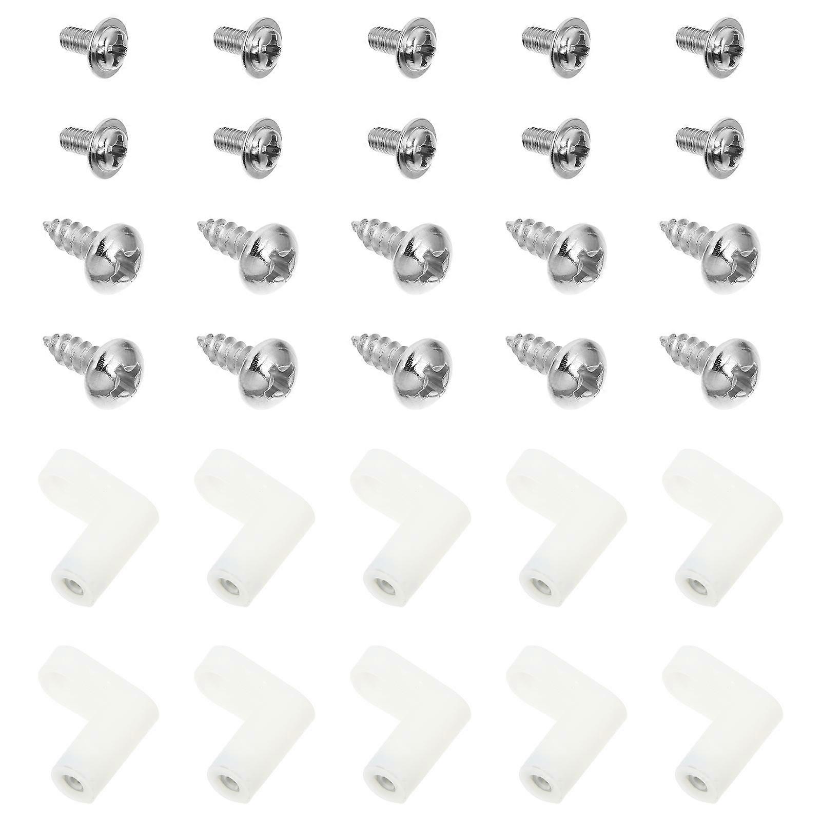 L Type Plastic Pcb Holder Feet for Computer 50Sets with Screws