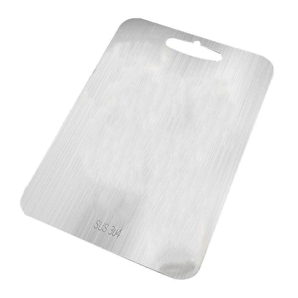 Double-Side Stainless Steel Chopping Board for Kitchen Use Practical 1Pcs