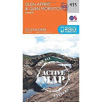 OS Explorer Karte aktiv (415) Glen Affric und Glen Moriston (OS Explorer aktive Karte)