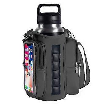 Bolsa transversal magnética para garrafa de água, à prova d'água, para caminhadas, esportes e academia. Ideal para usar no ombro ou como bolsa tiracolo.