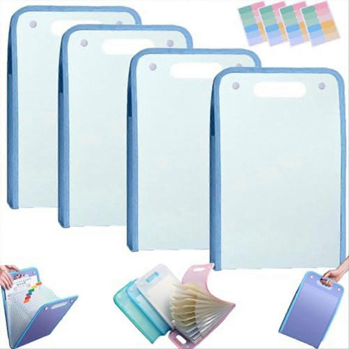 4PCS Extended Waterproof Folder, Vertical File Manager B