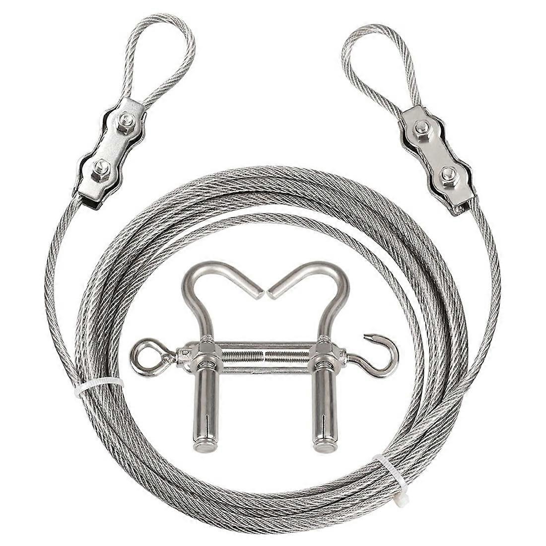 Portable Windproof Clothes Rope with Stainless Steel Cable