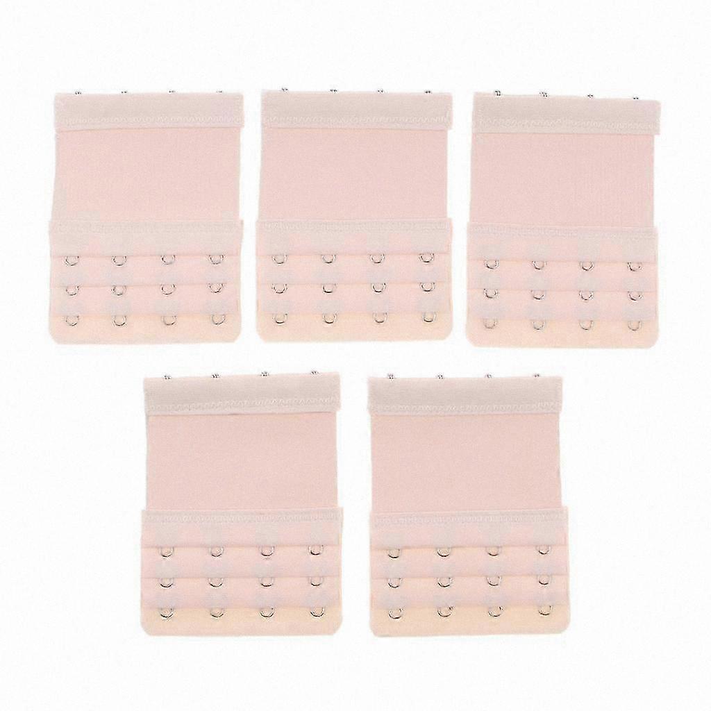 5Pc Bra Band Extender, Adjustable 4 Hook Strap Replacement