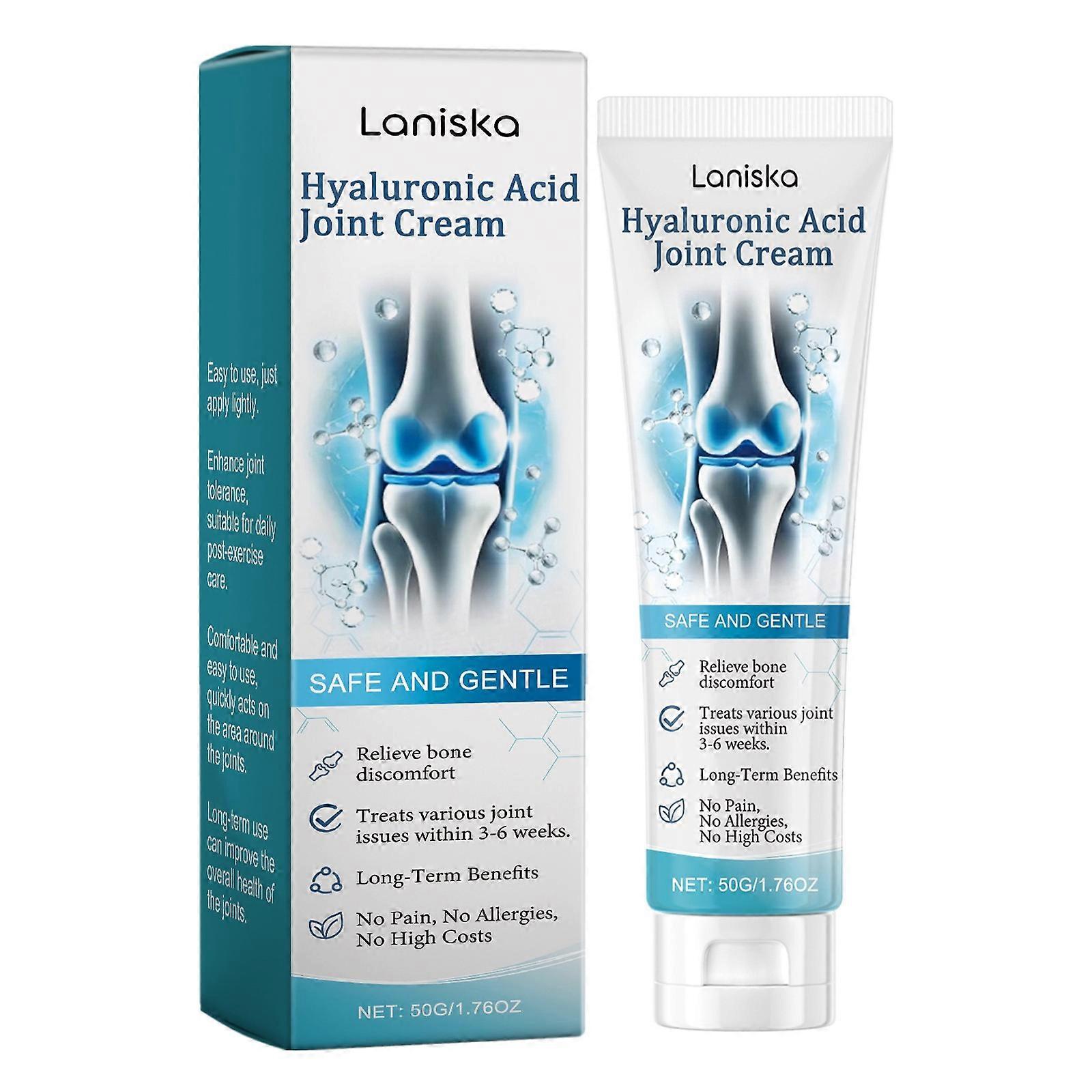 1 Lot de 50 g de crème articulaire naturelle à base de plantes LANISKA pour soulager la douleur, gel de massage corporel apaisant longue durée - 50