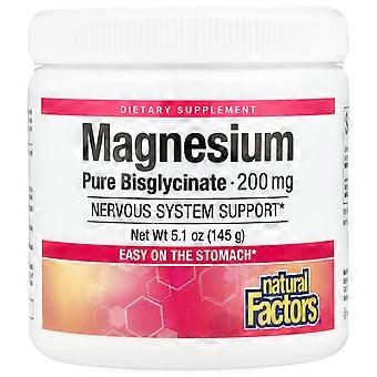 Natural Factors, Magnesium Bisglycinate, Pure, 200 mg, 4.2 oz (120 g)