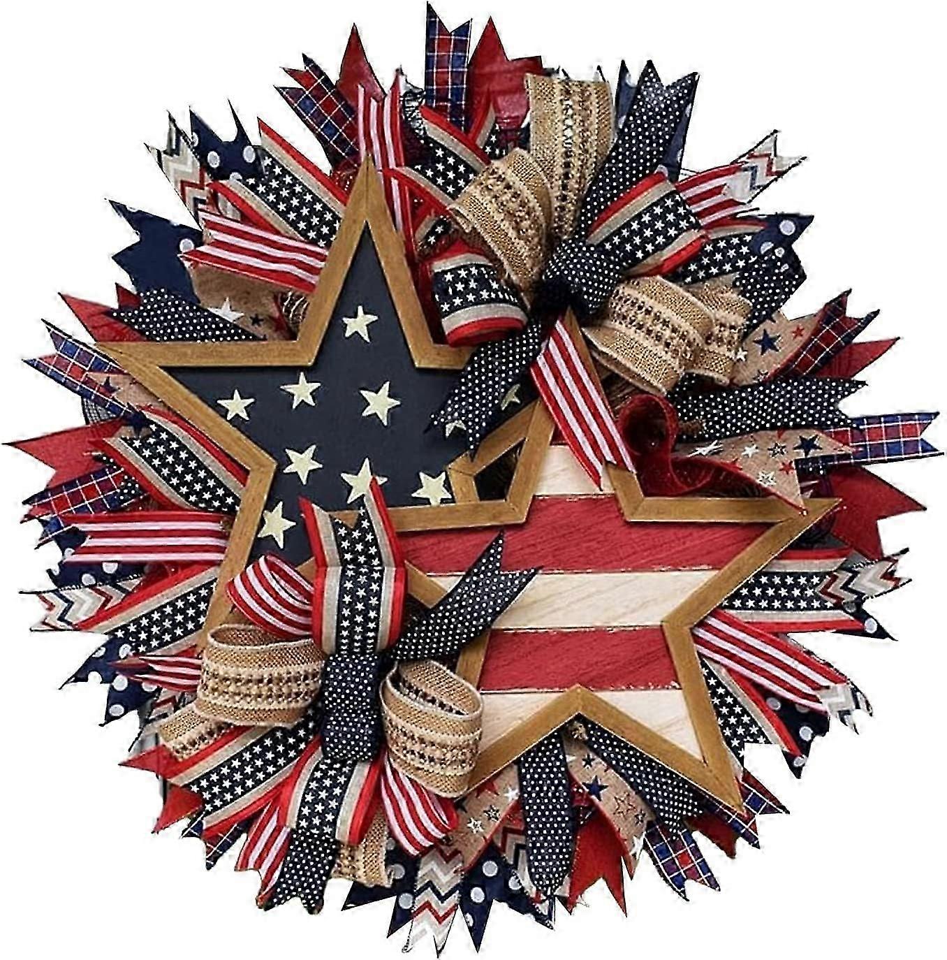 Patriotic Star Wreath