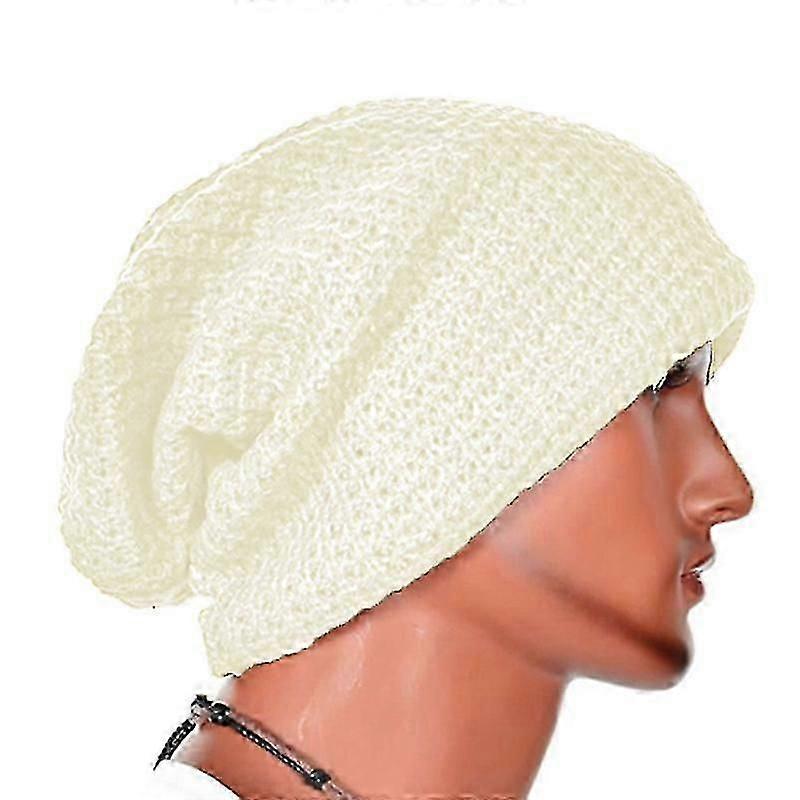 Gebreide slouch muts, warme wintermuts, oversized model.
