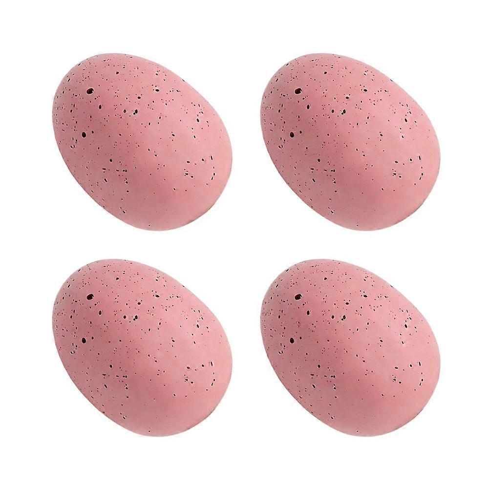 Simulated Easter Eggs Set 4pcs Foam Colorful Decorations